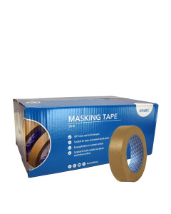 Kovax Maskeringstape 36mm x 50m  brun 80&deg;C - 24 ruller