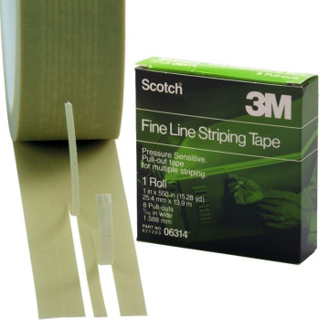3M Fineline stripetape 25,4mm x14m, beige 70°C