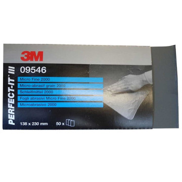 3M 09545 Slipepapir Micro-Fine P2000 138X230MM 50 PK (02049)