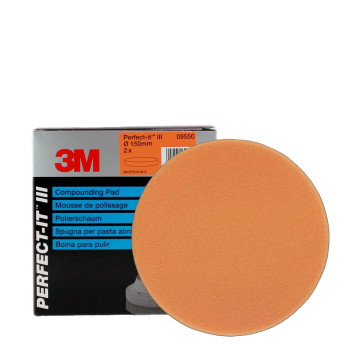 3M Perfect-It rubbingpad 150mm flat orange - 2PK