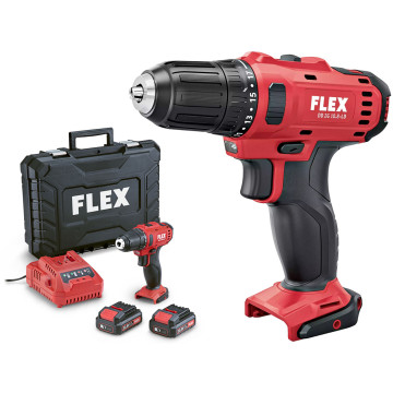 FLEX SKRUDRILL 10,8V M/TO BATTERIER (UTGÅENDE)