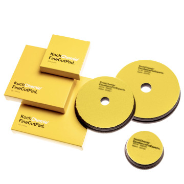 Koch Chemie Fine Cut polerpad medium 150mm gul