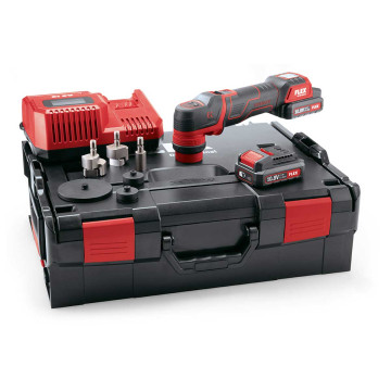 Flex 418.102 Polermaskin, 75 mm roterende/oscillerende 10,8V m/ 2 batterier og lader