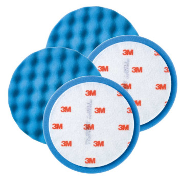 3M Perfect-It polergpad myk 75mm vaflet blå - 4PK
