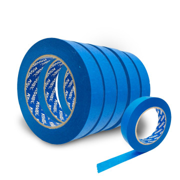 Kovax Premium maskeringstape 18mm x 50m blå 80°C, 48 stk