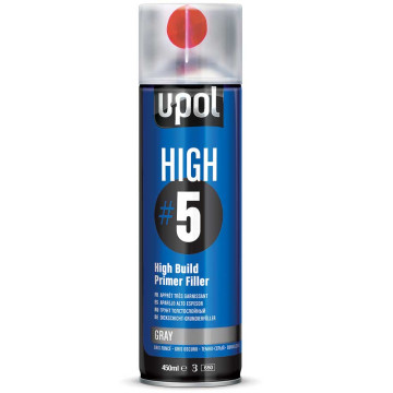 U-Pol High 5 Fyller/Primer Spray Grå 450 Ml